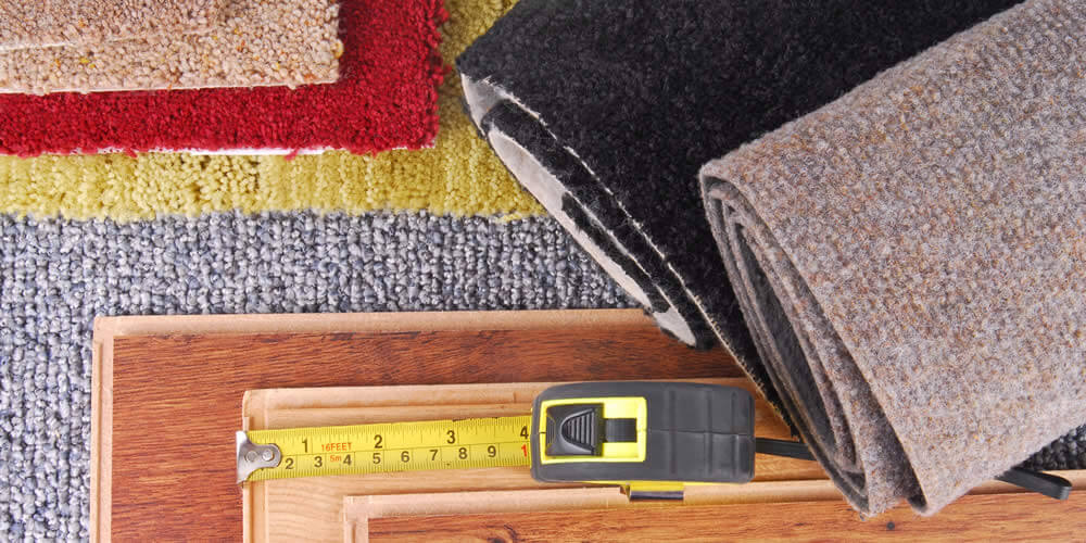 swatch of different types of home flooring